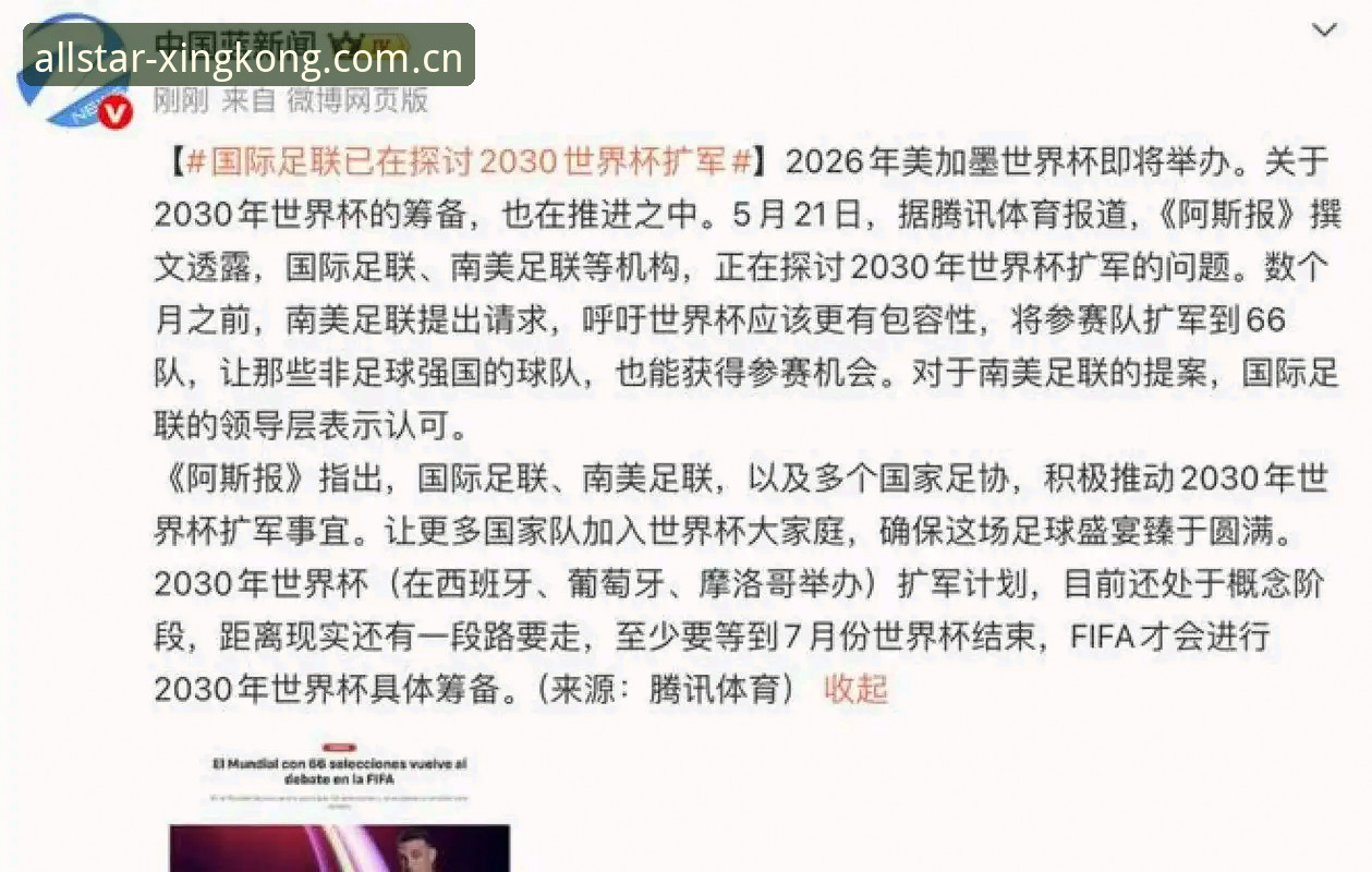 星空体育登录安装教程 2030世界杯扩军至66队的详细解读与影响分析